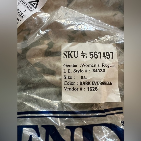 NWOT Lands End forest green cotton turtleneck dress XL vintage 90s preppy - Picture 9 of 9